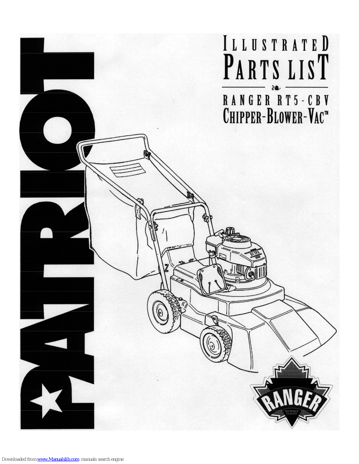 Patriot Ranger RT5-CBV Illustrated Parts List