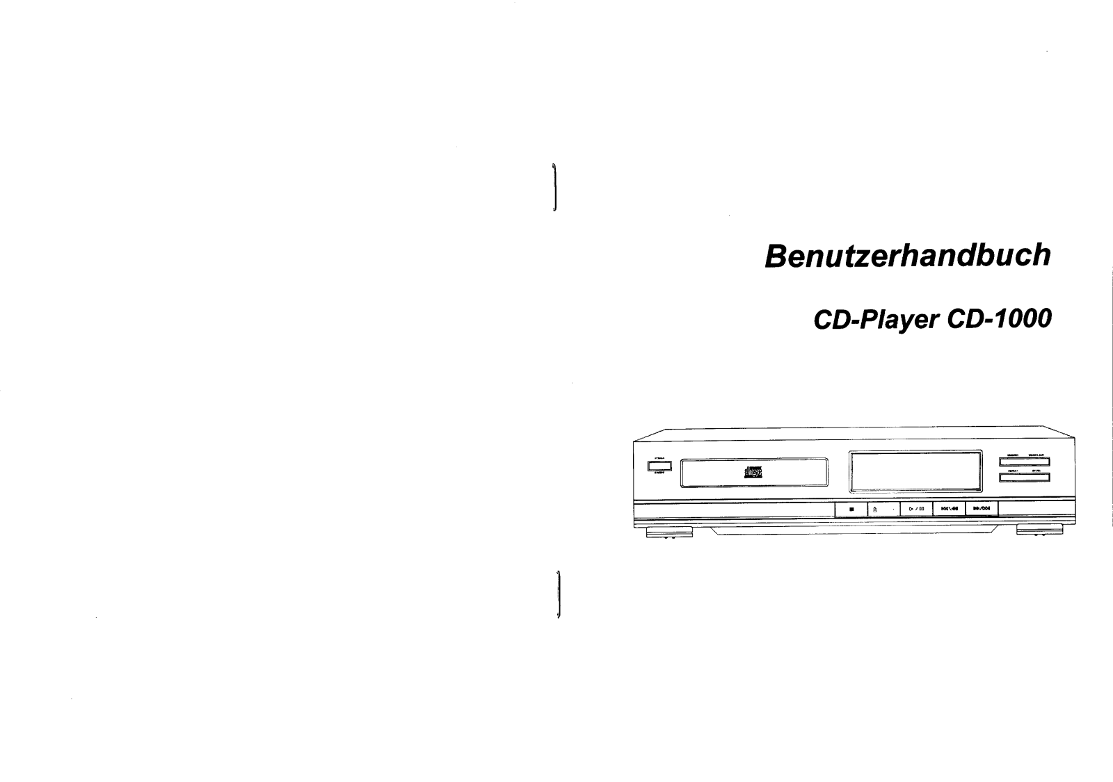 X4 Tech CD-1000 Instruction manual