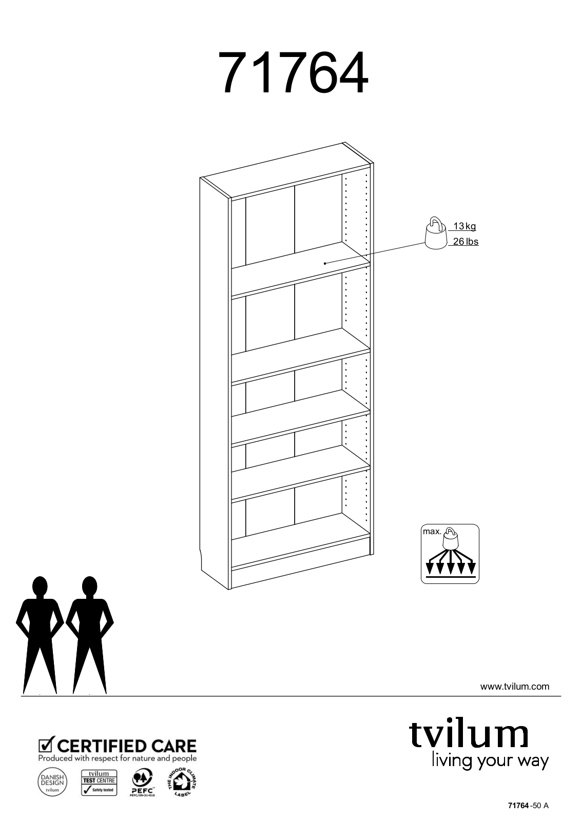 Tvilum 71764 User Manual