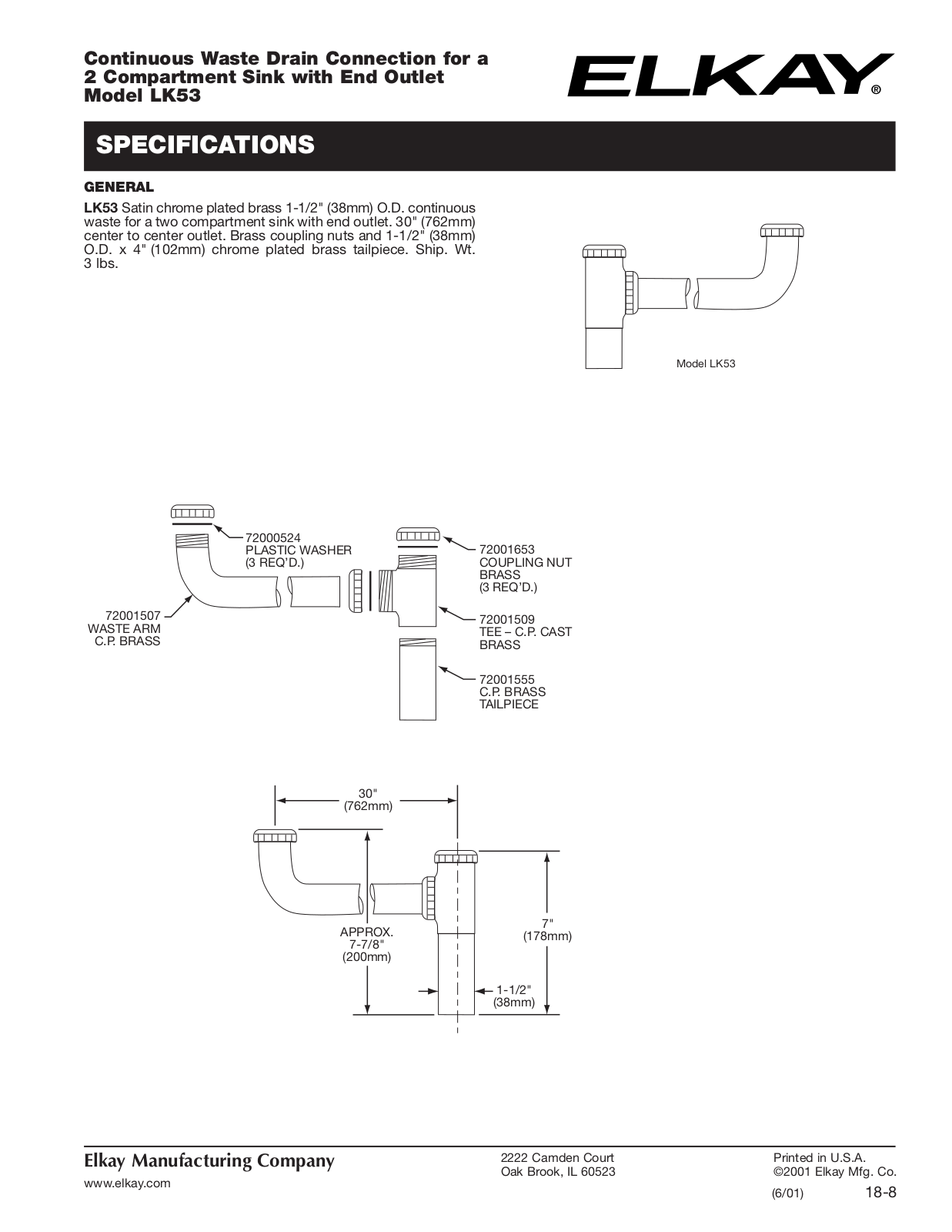 Elkay LK53 User Manual