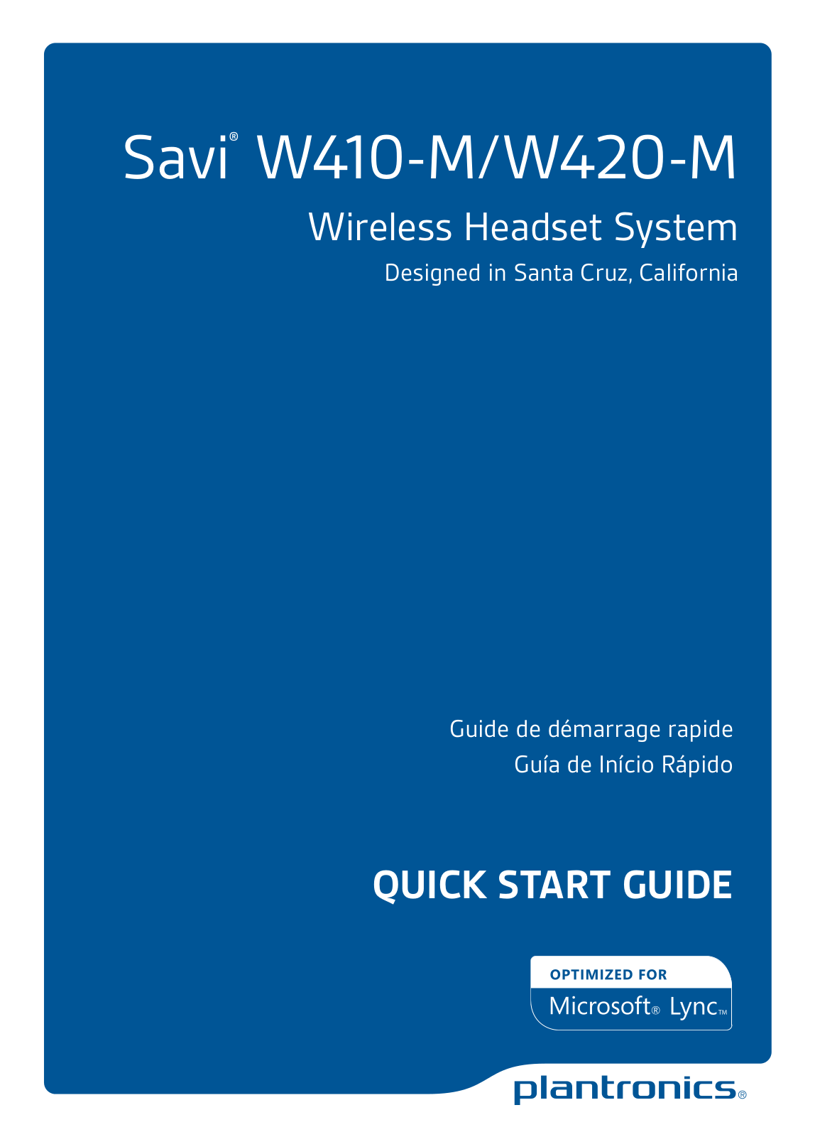 Poly 84008-02 Quick Start Guide