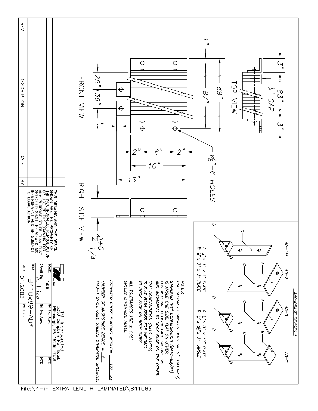 Tmi B410-89 User Manual