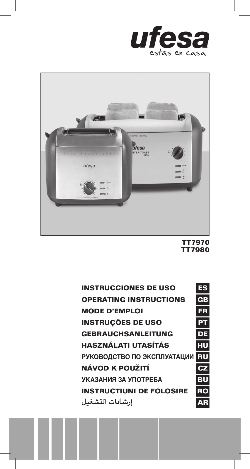 Ufesa TT7970, TT7980 User Manual