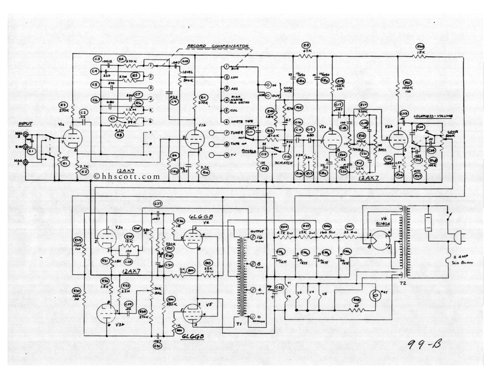 HH Scott 99b schematic