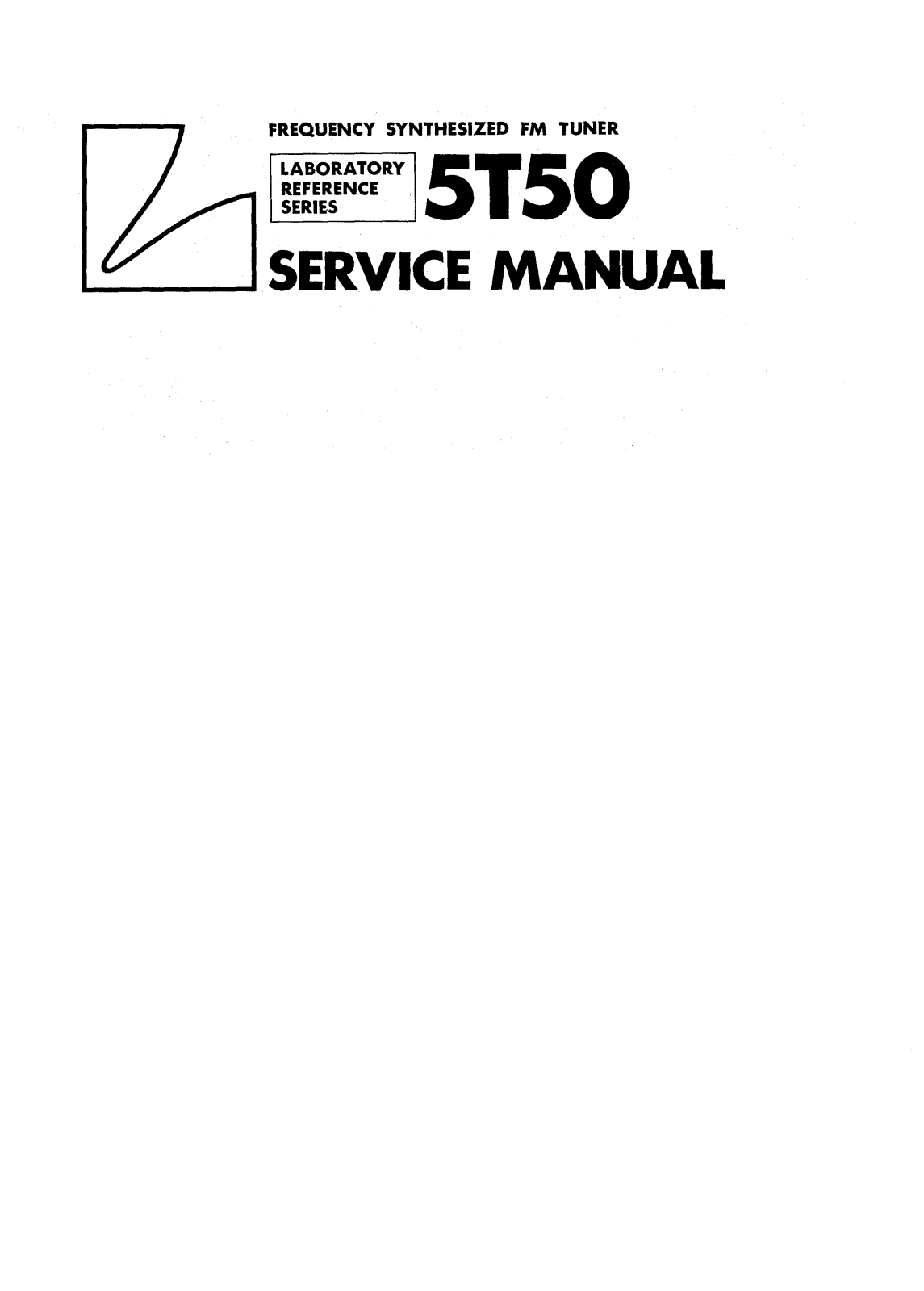 Luxman 5-T-50 Service manual