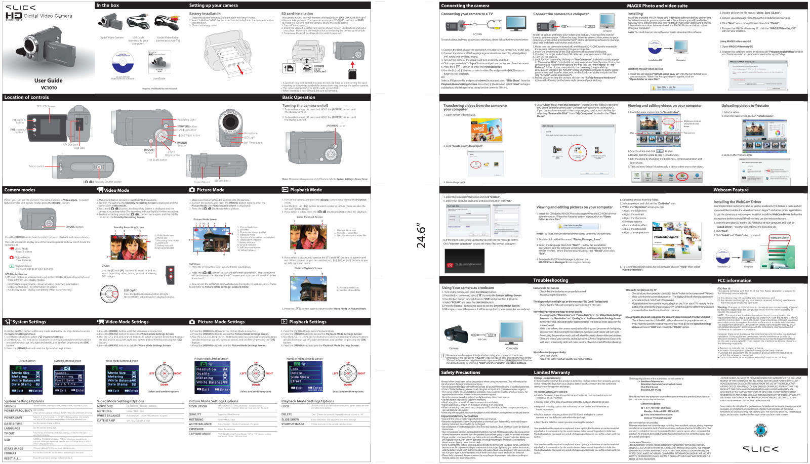 Slick VC1010 User Manual