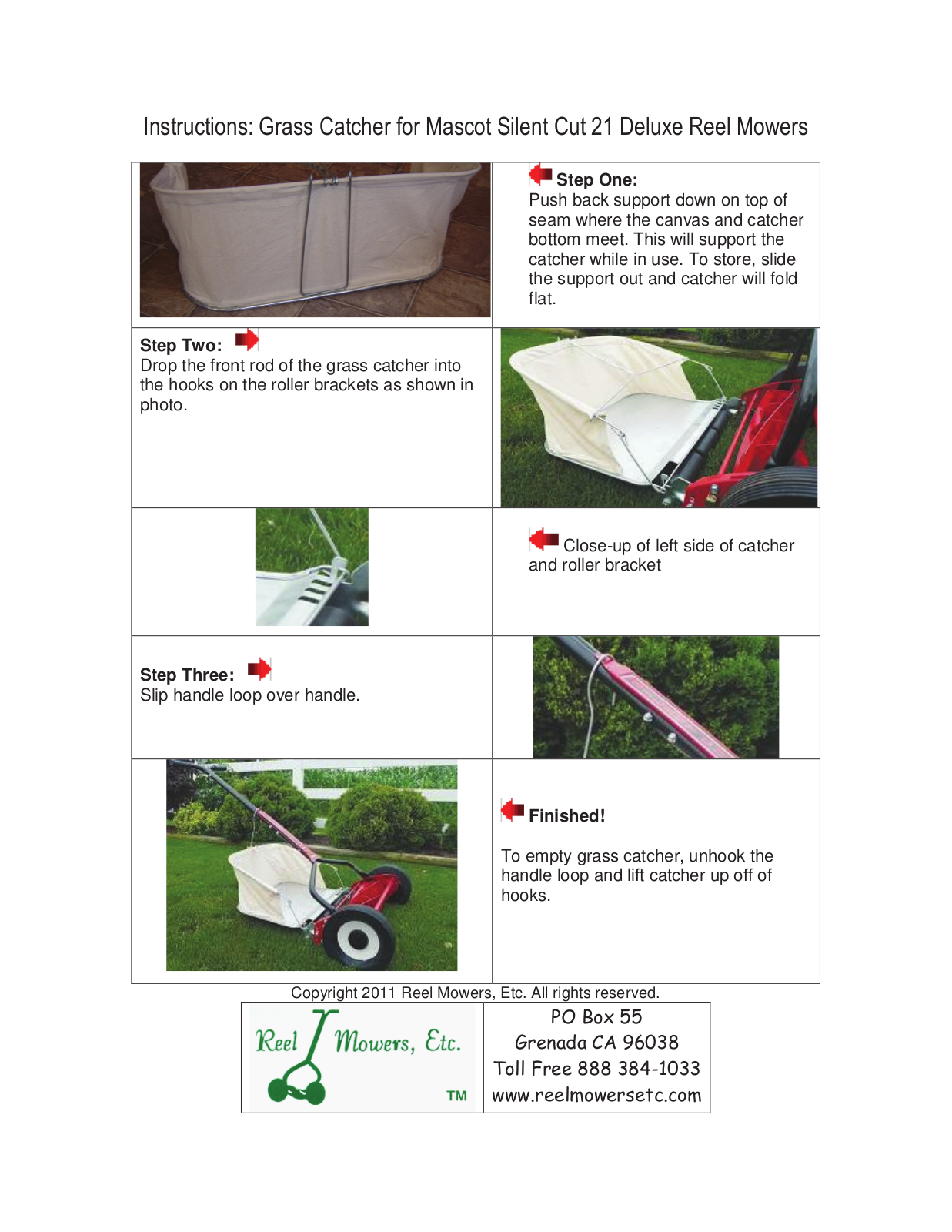 Reel Mowers MGC-1-21 User Manual