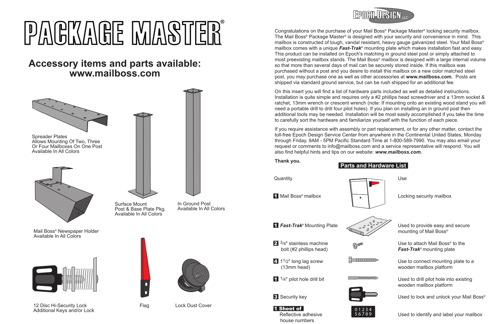 Mail Boss MLBS1003 Installation & Assembly - ManualMachine.com