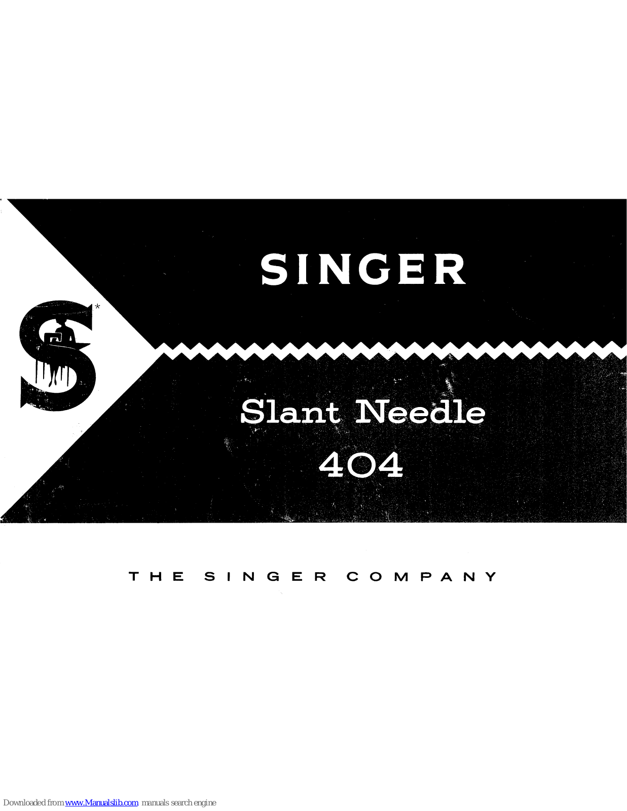 Singer Slant Needle, Slant Needle 404 Instructions For Using Manual - ManualMachine.com