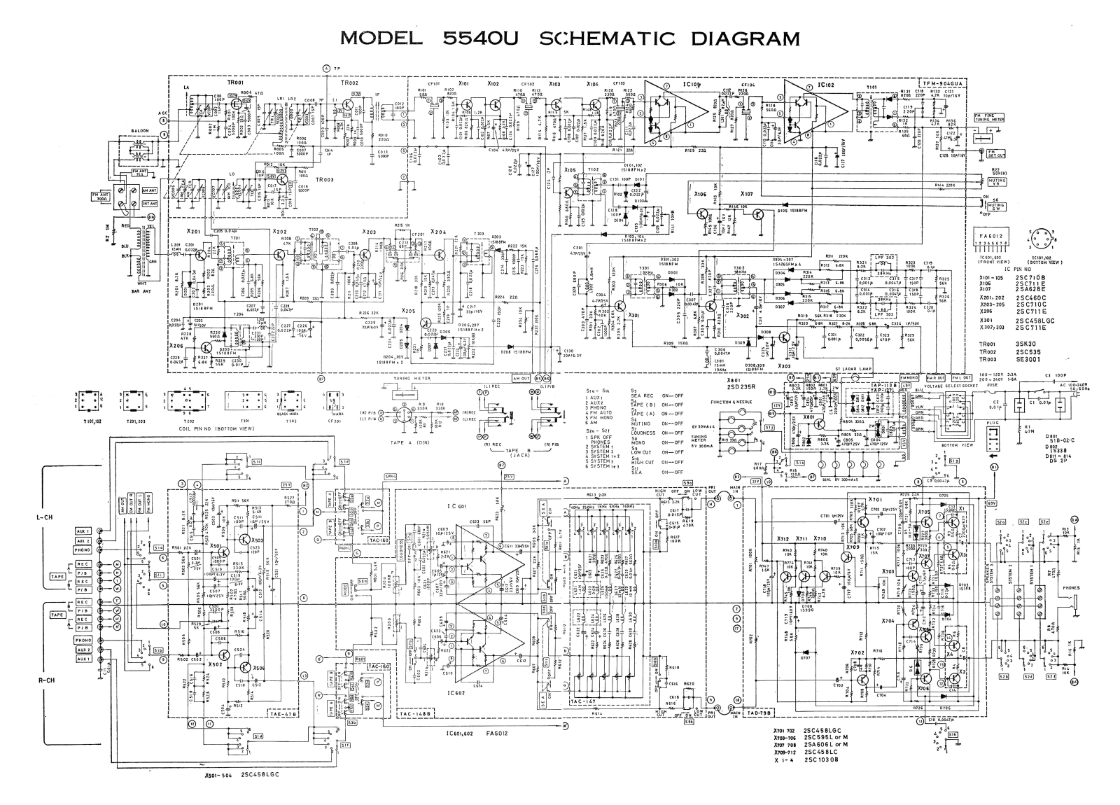 JVC 5540-U Schematic