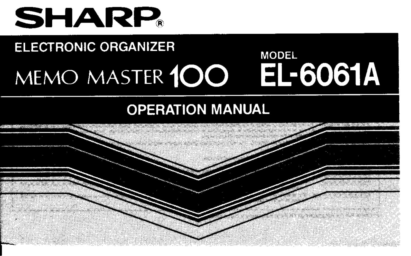 Sharp EL-6061A User Manual