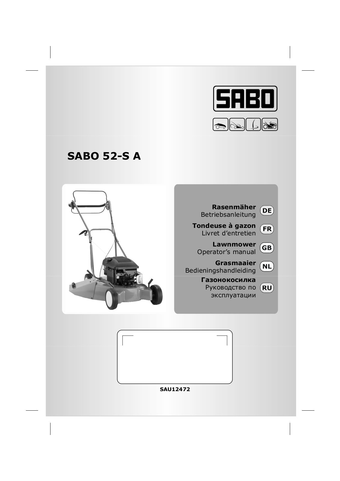 SABO 52-S A User Manual