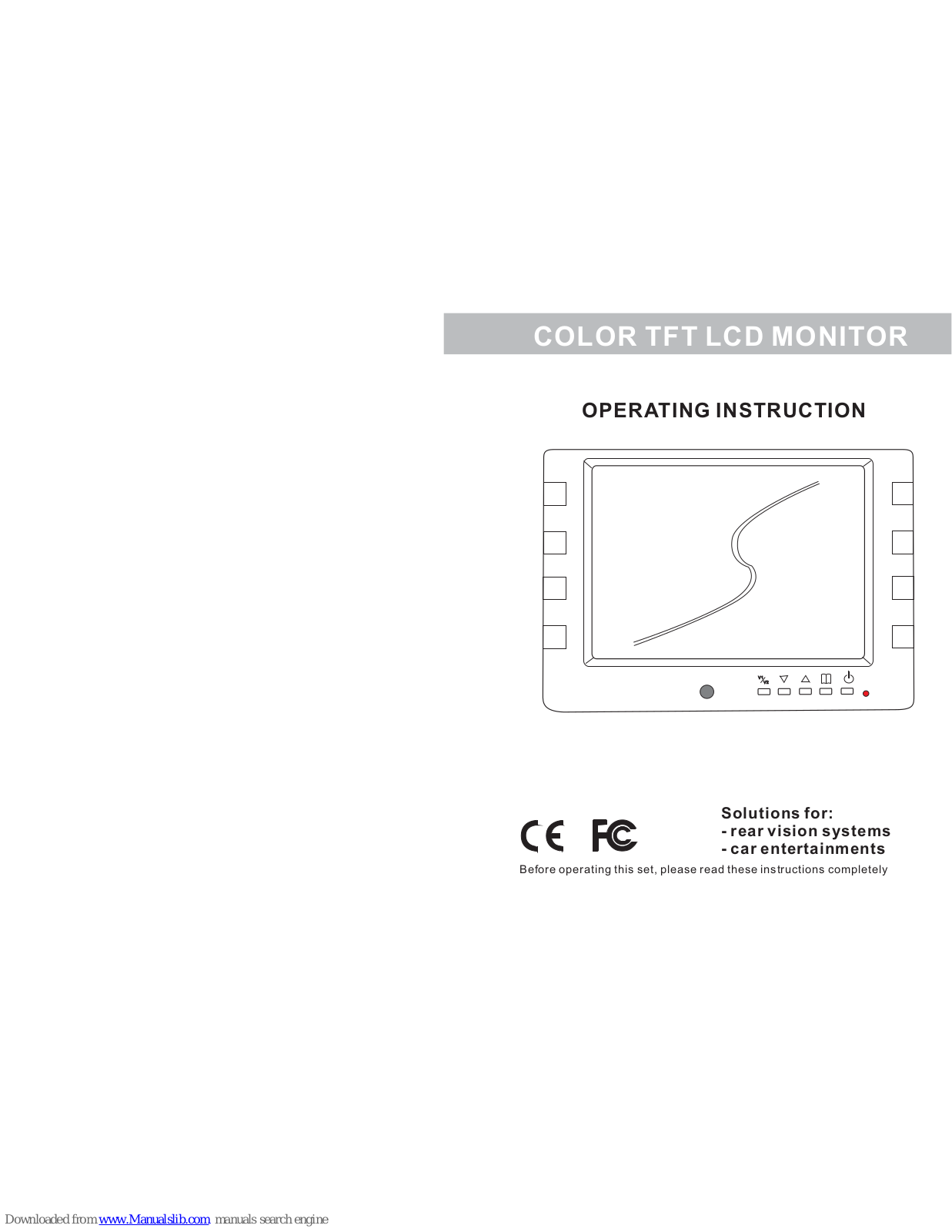 Mobiletron VFLC00090 Operating Instruction