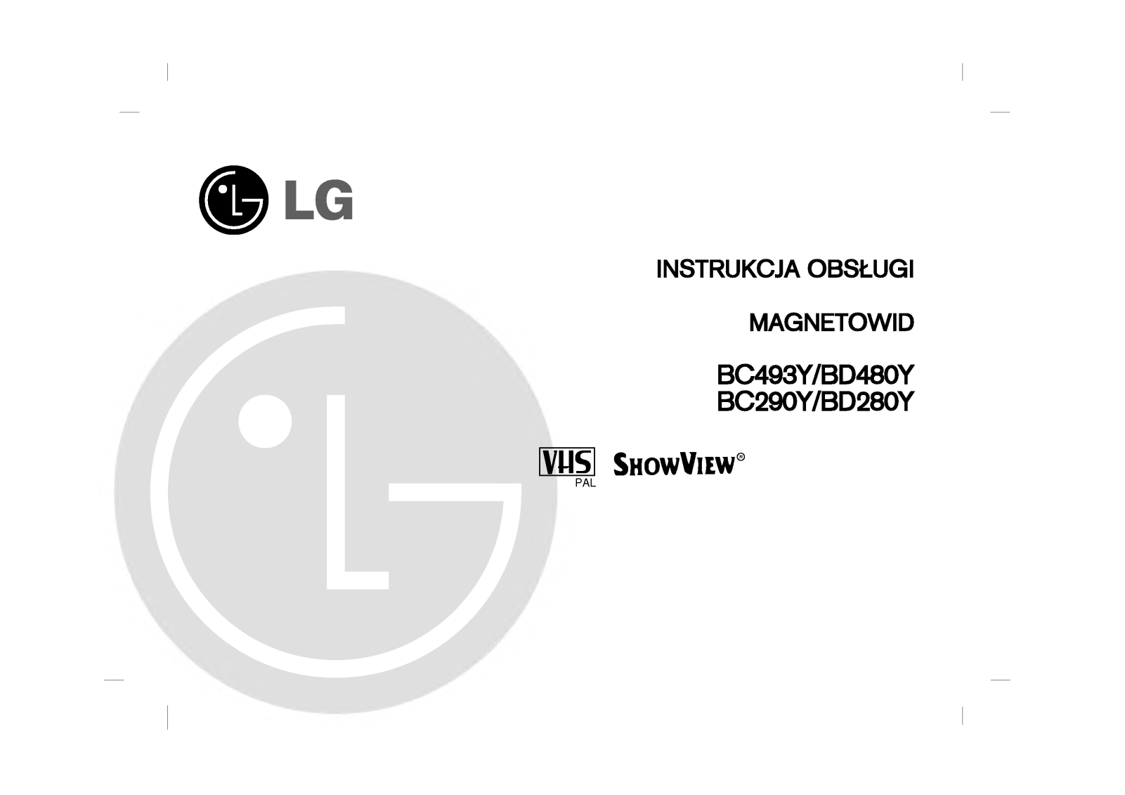 Lg BD280Y, BD480Y User Manual