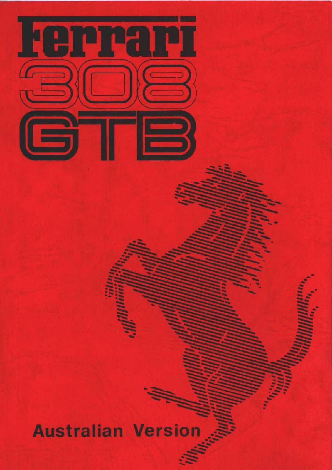 Ferrari 308 GTB Owner's Manual