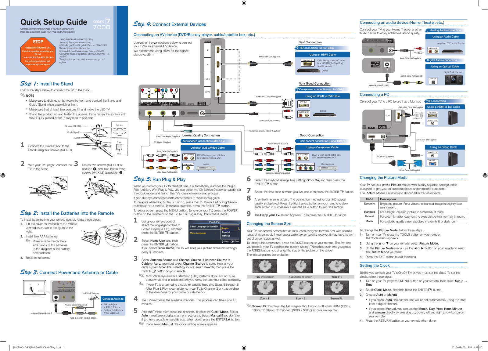 Samsung UN55C7000WF User Manual