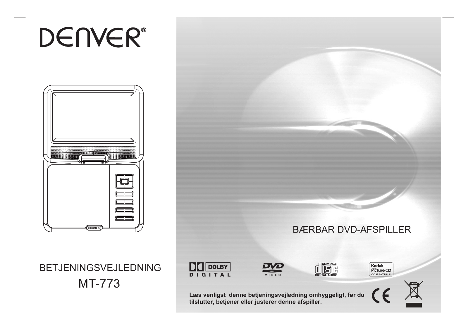 Denver MT-773 User Manual