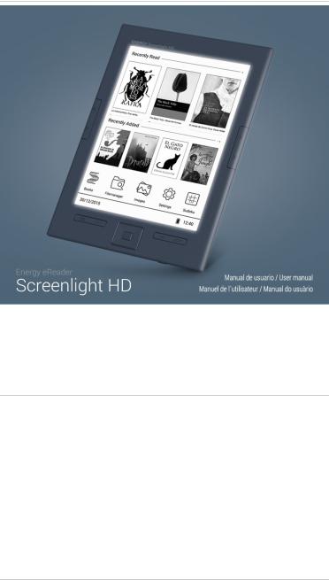 Energy Sistem eReader Screenlight HD Instruction Manual