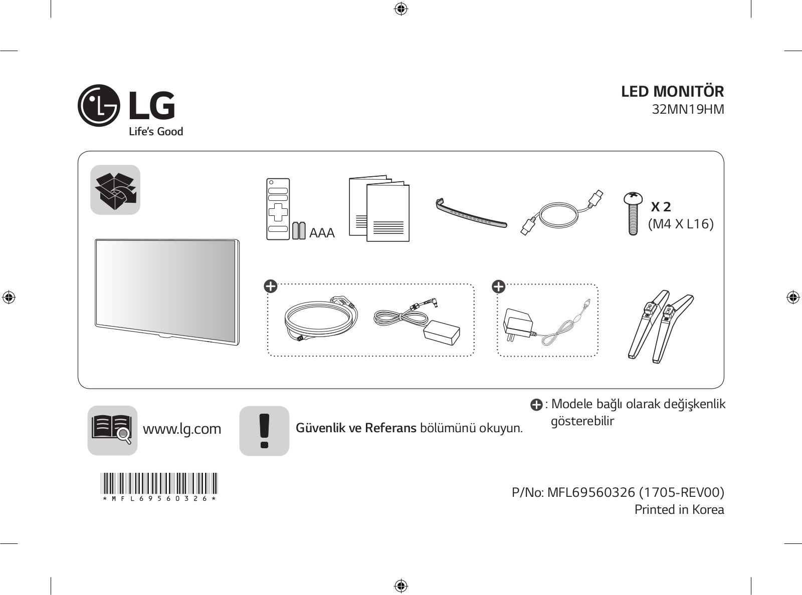 LG 32MN19HM-P User guide