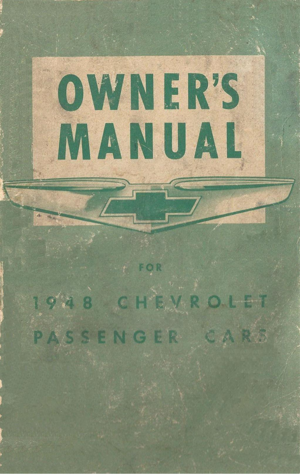 Chevrolet 1948 Operating Instructions