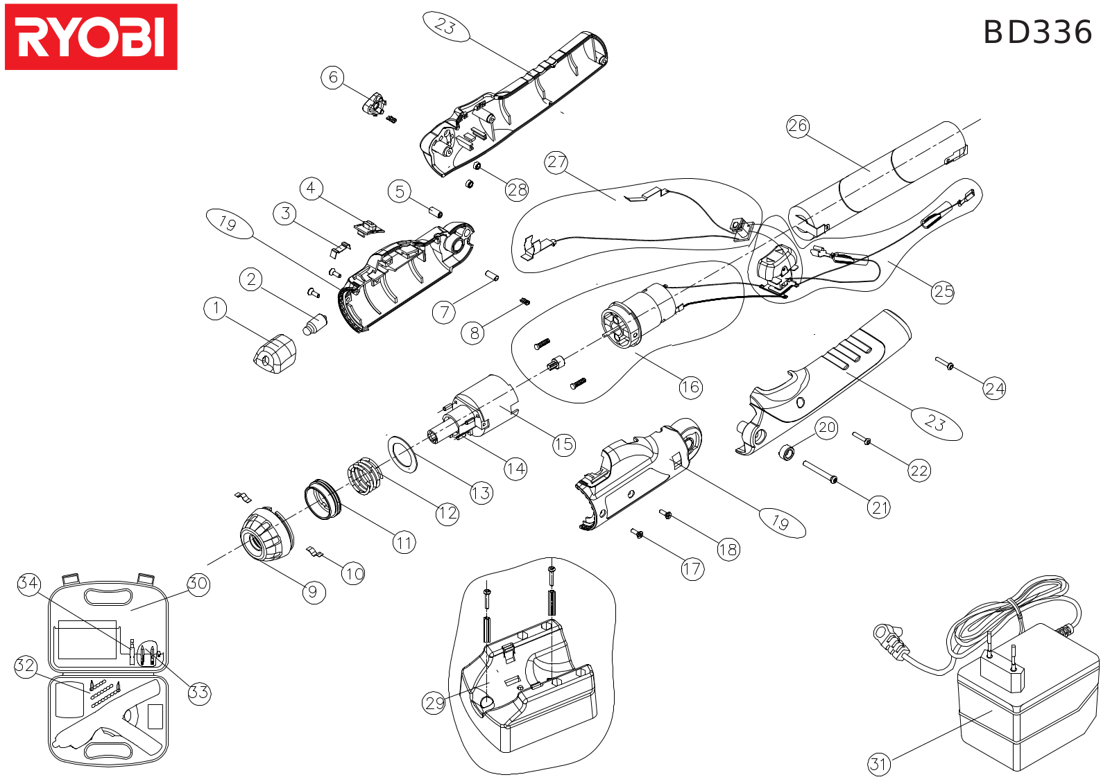 RYOBI BD336 User Manual