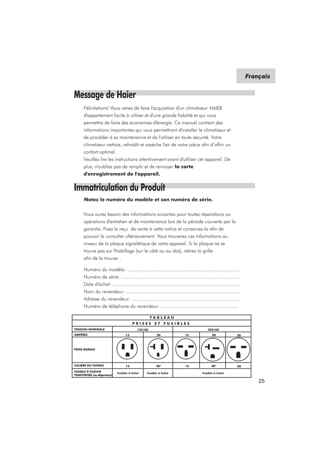 Haier ESA3159, ESA3189 User Manual