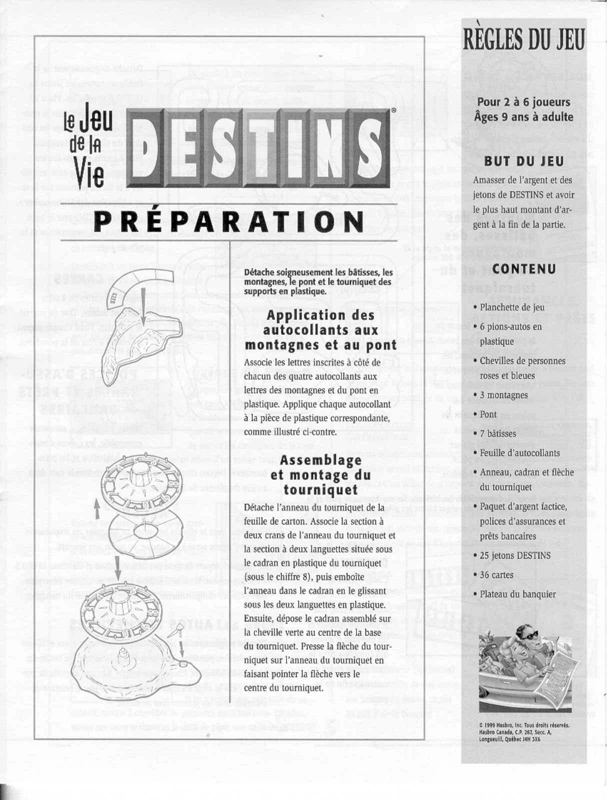 HASBRO Destins User Manual