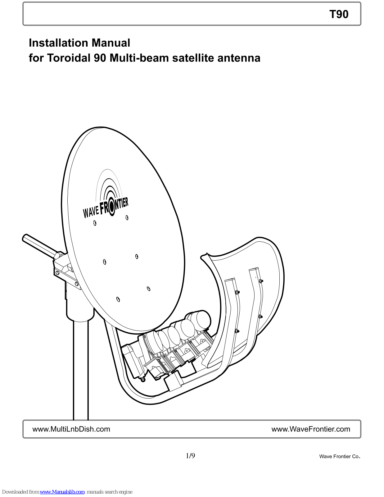 WaveFrontier Toroidal 90 Installation Manual - ManualMachine.com