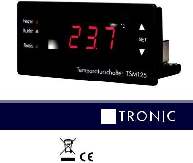 H-Tronic TSM 125 User guide