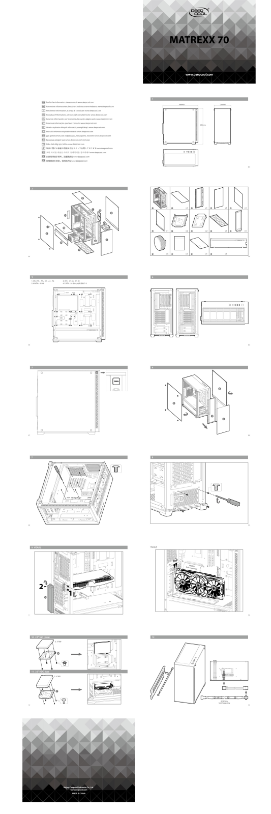 DeepCool Matrexx 70 operation manual