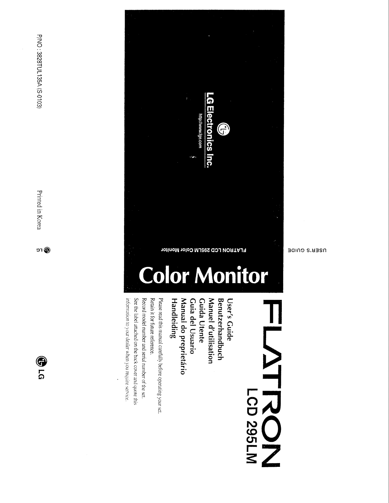 LG LM295B Users manual