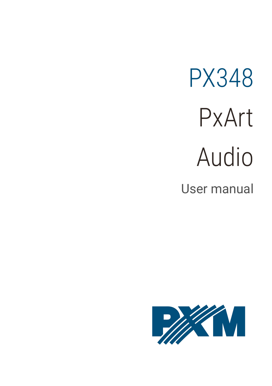 PXM PX348 PxArt Audio User Manual