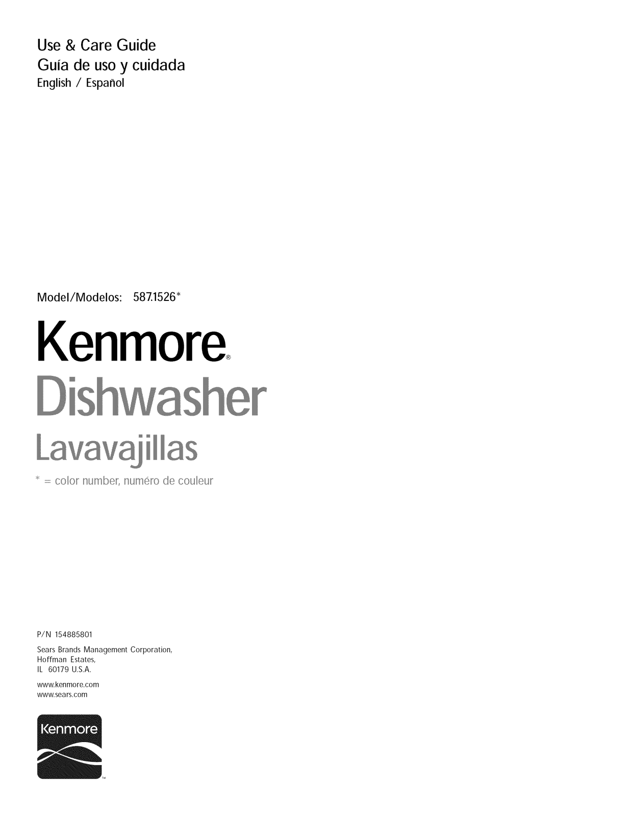 Kenmore 58715269900A, 58715264900A, 58715263900A, 58715262900A Owner’s Manual
