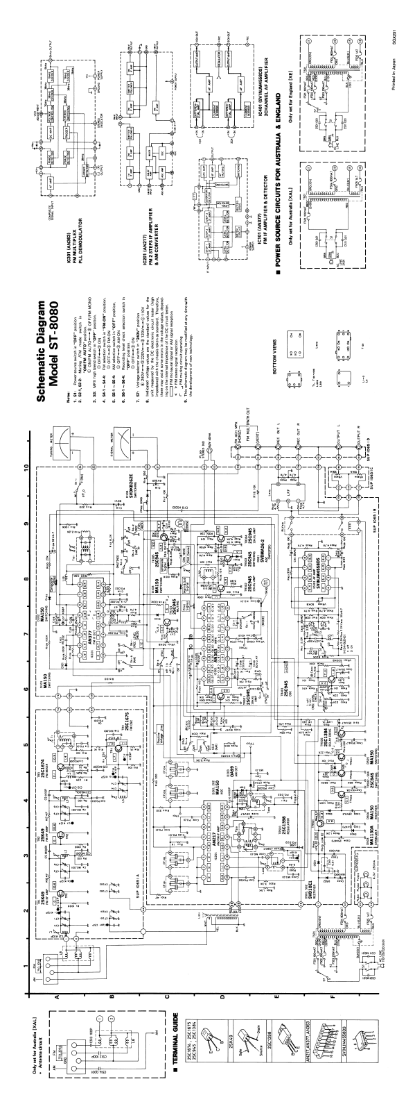 TECHNICS ST8080 Service Manual