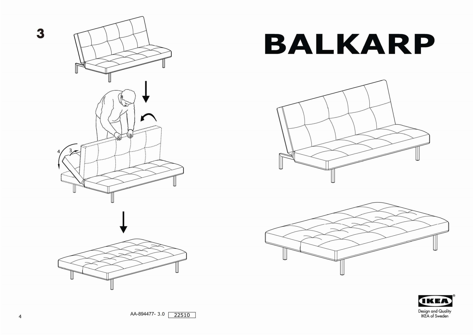 Ikea 50307936, 20262901 Assembly instructions