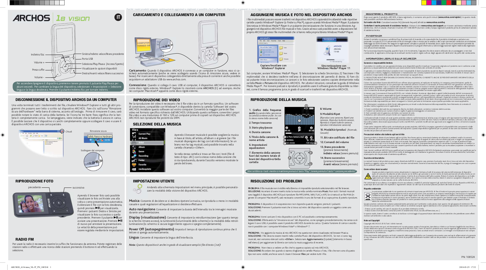 Archos 18 Vision User Manual