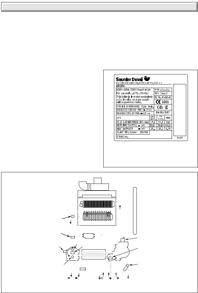 Saunier duval SD 30E Manual