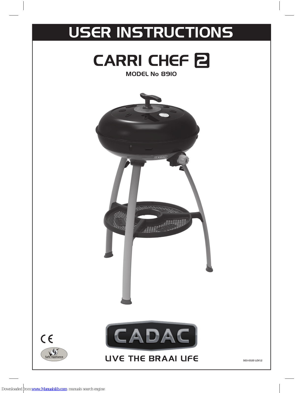 Cadac CARRI CHEF 2, 8910 User Instructions