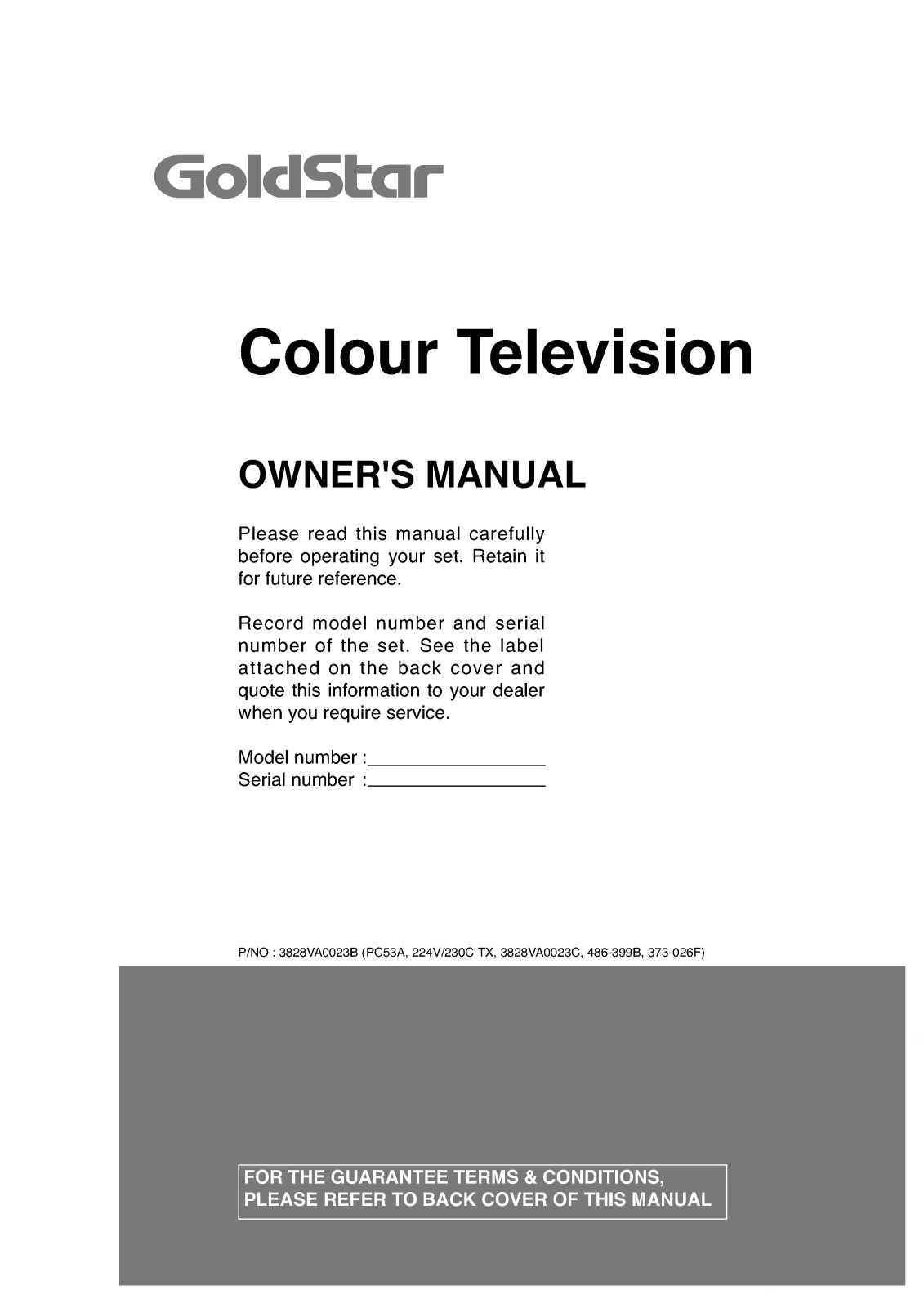 LG CI-14E20, CI-21E20F User Manual