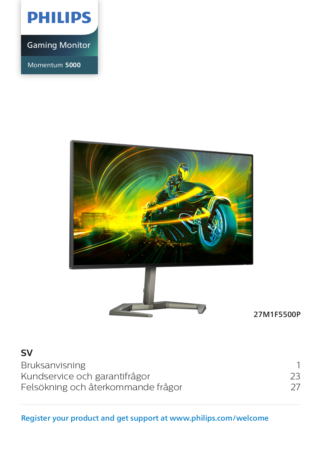 Philips 27M1F5500P/01, 27M1F5500P/00 User Guide