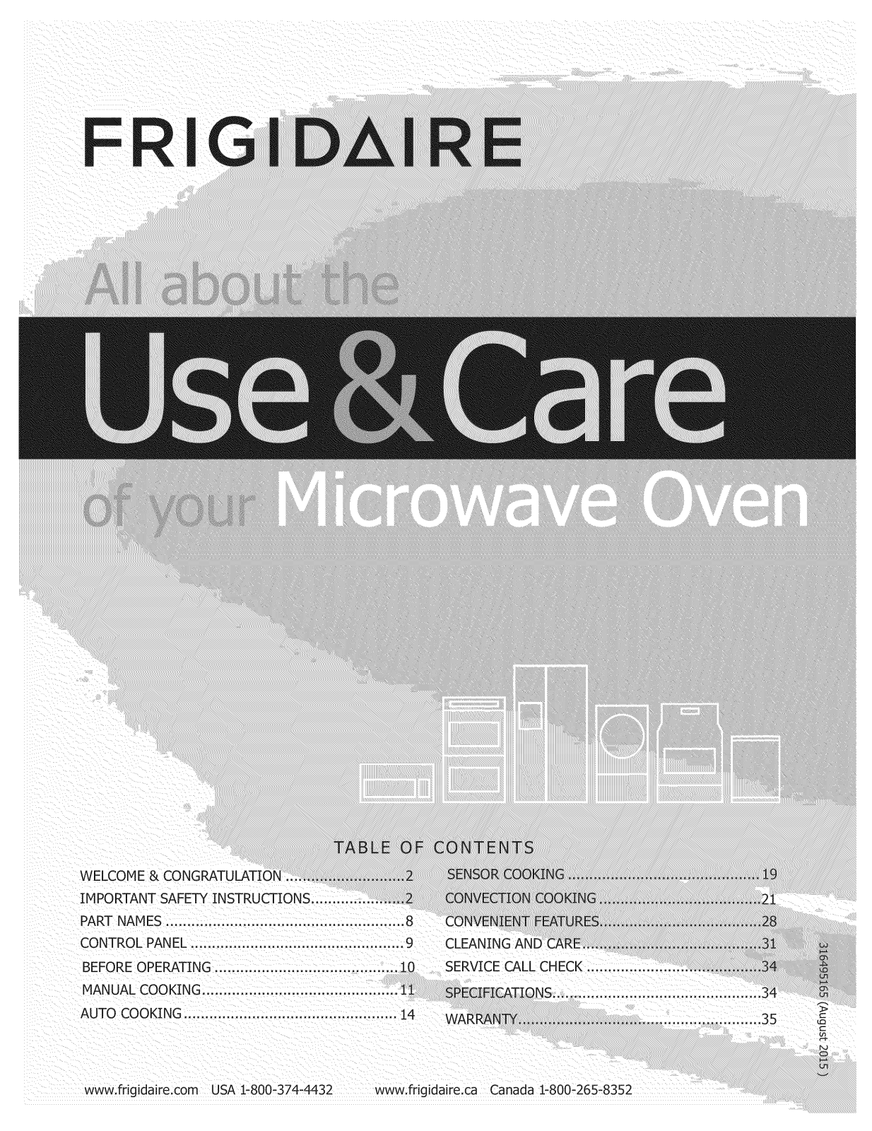 Frigidaire CPBM3077RFC, CPBM3077RFB, CPBM3077RFA Owner’s Manual