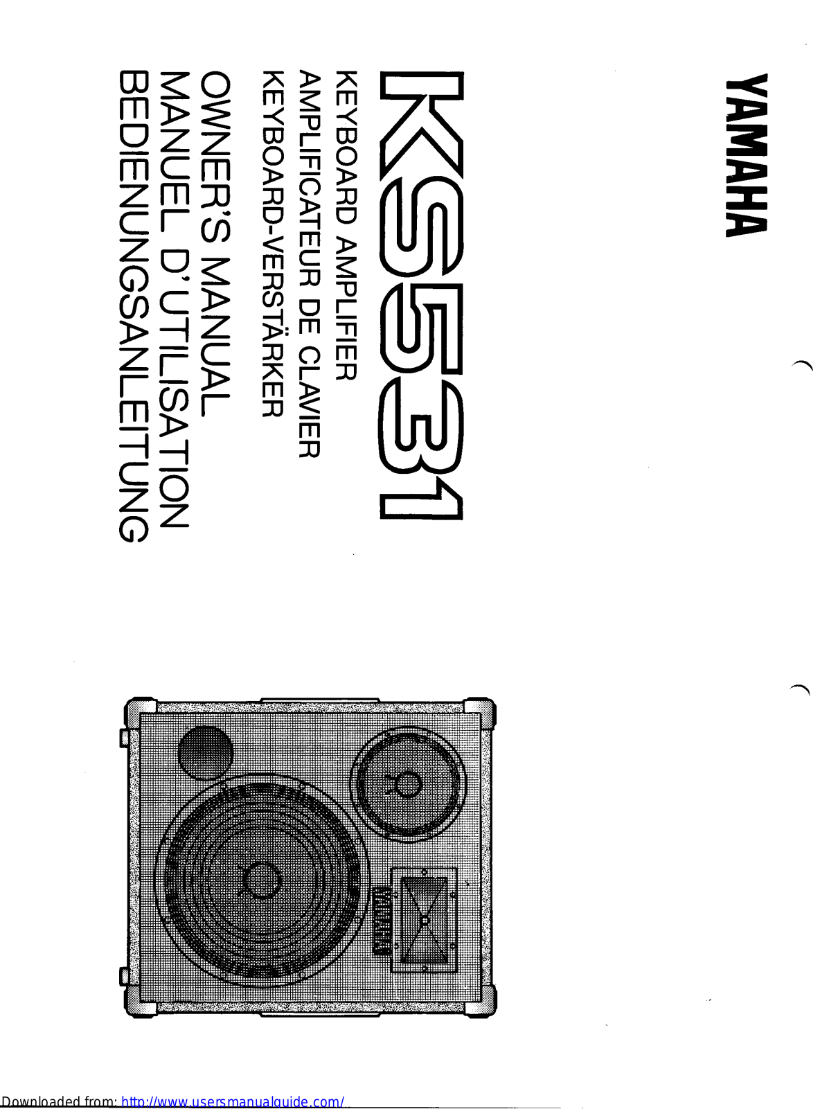 Yamaha Audio KS531 User Manual