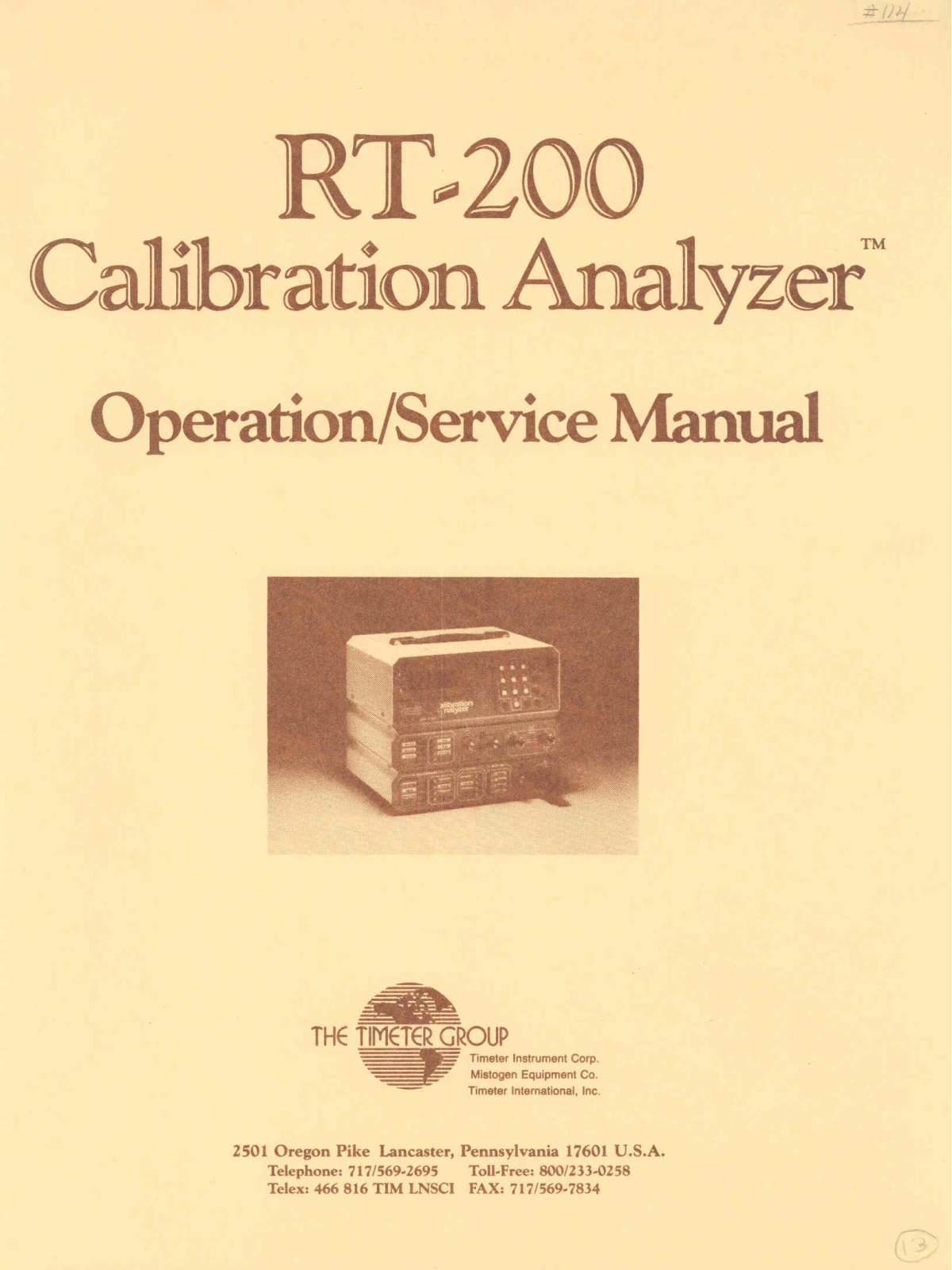 Timeter RT-200 User manual - ManualMachine.com