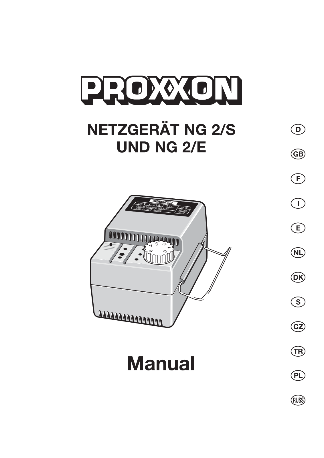 Proxxon NG2/E User guide