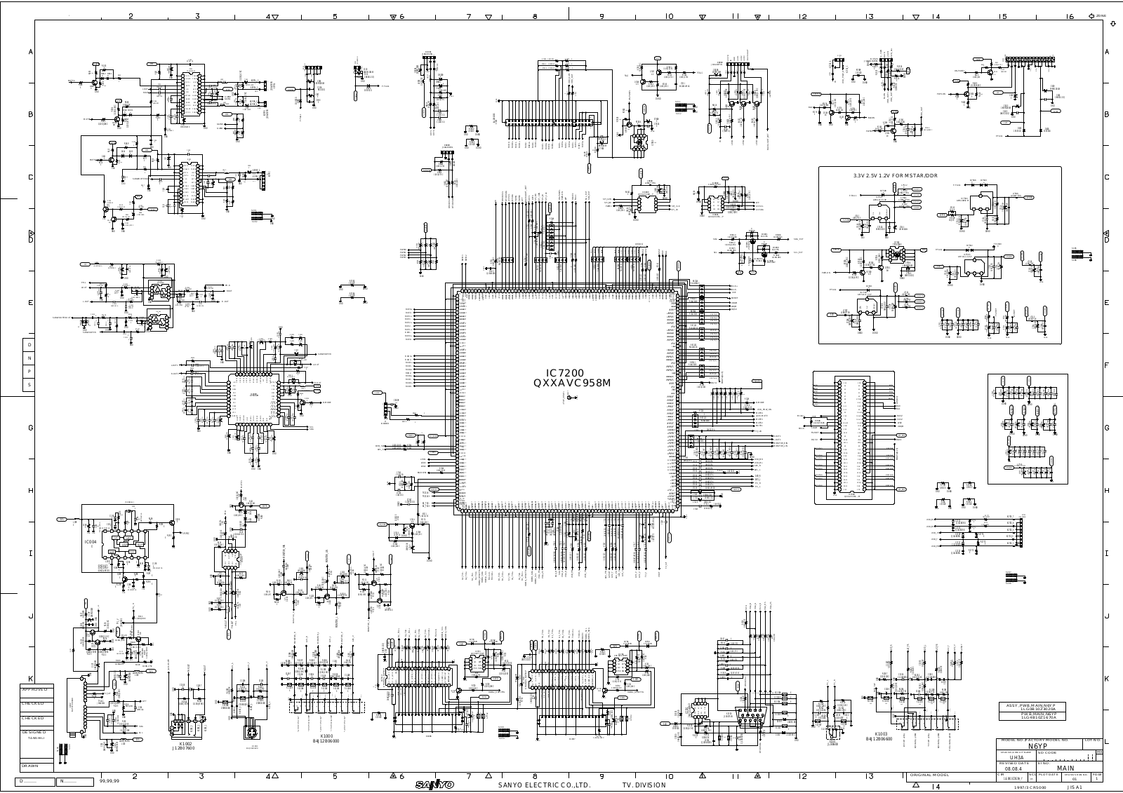 Sanyo LCD-32CA20, LCD-42CA20 Schematic