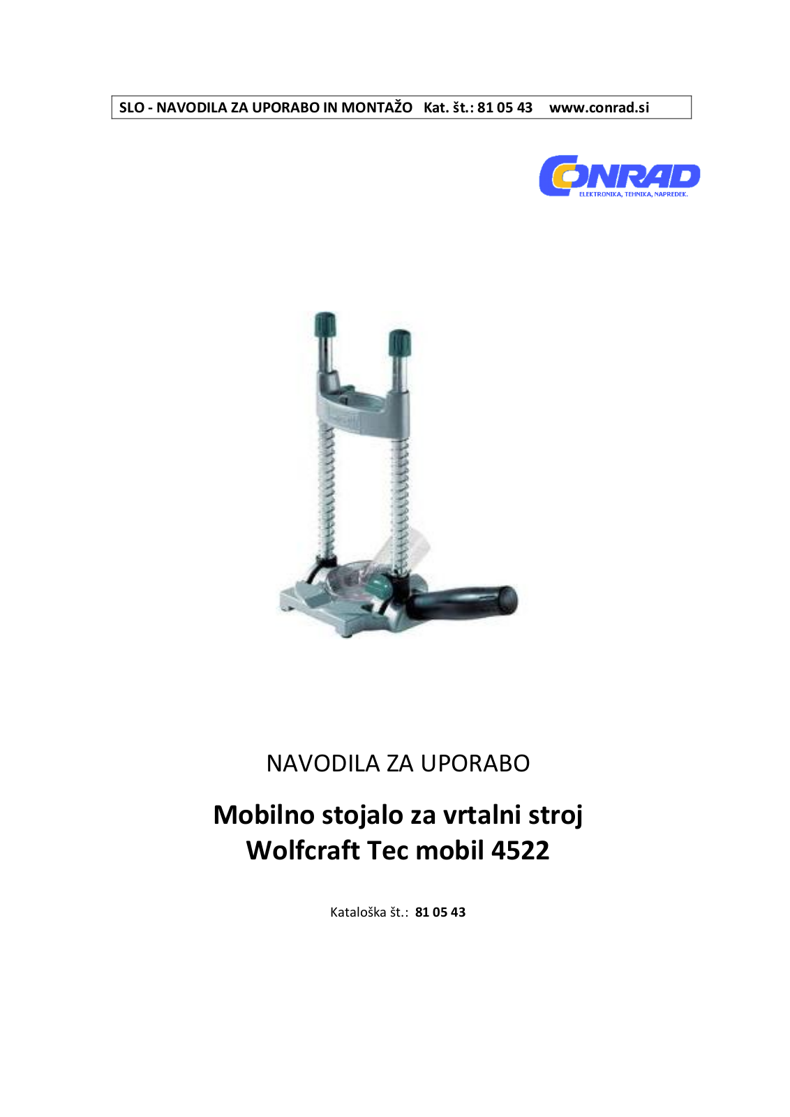 Wolfcraft 4522 User guide