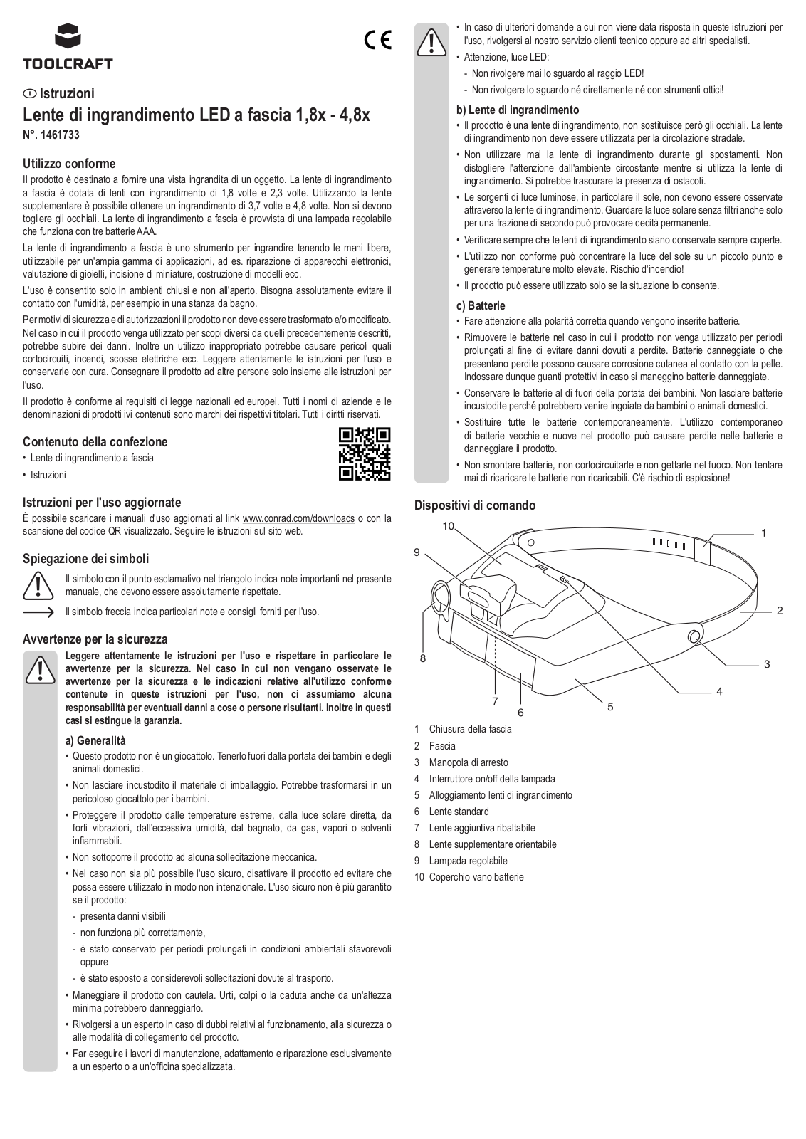 TOOLCRAFT 1461733 Instructions