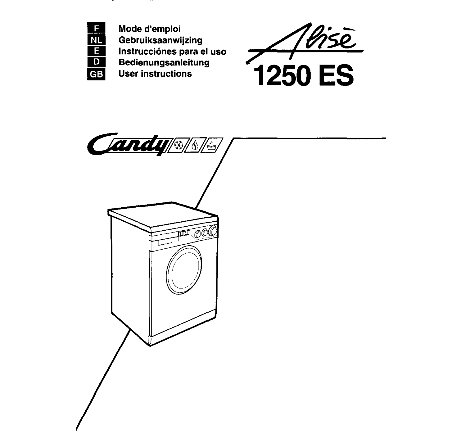 CANDY ALISE 1250 ES User Manual
