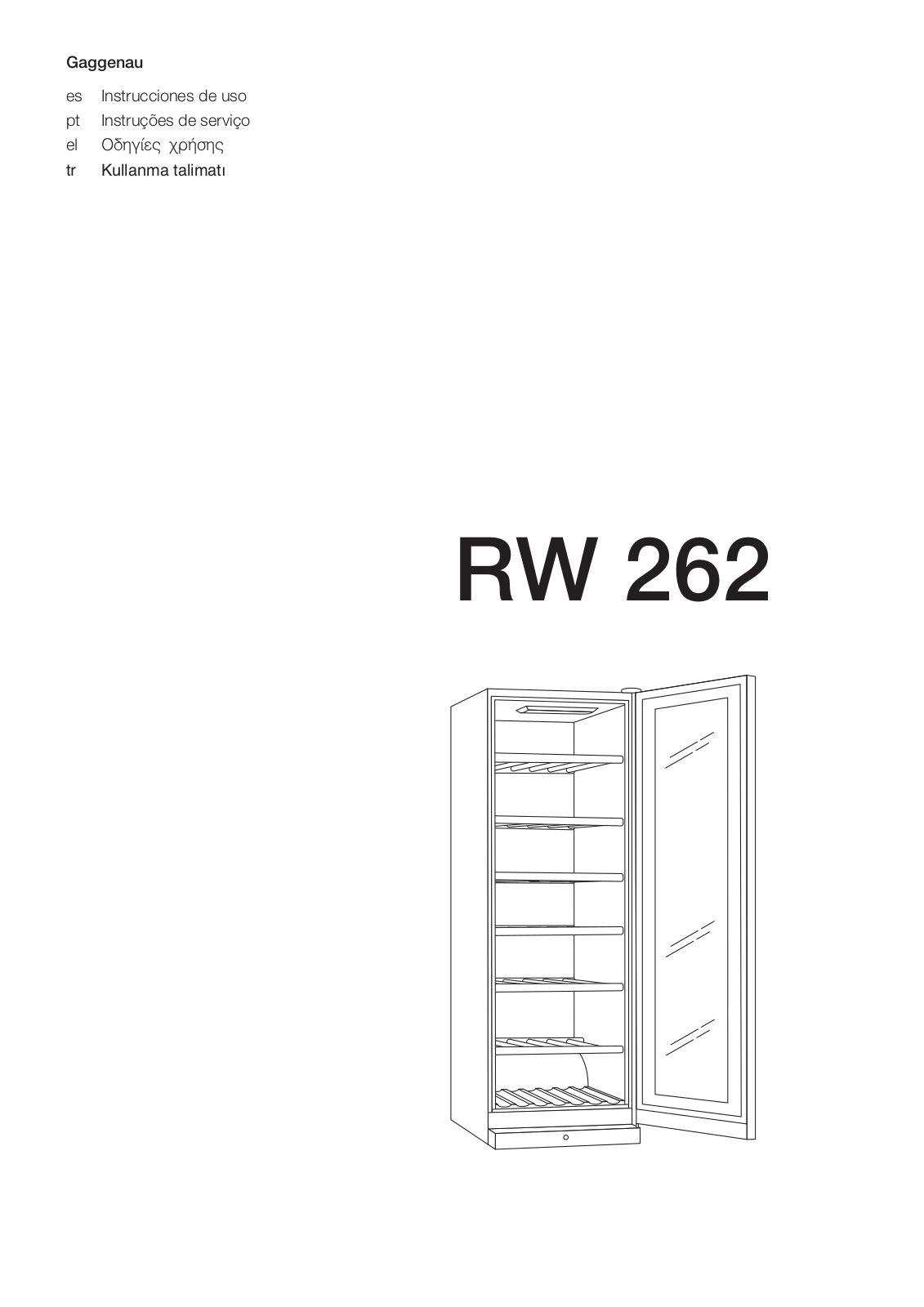 Gaggenau RW262270 User Manual