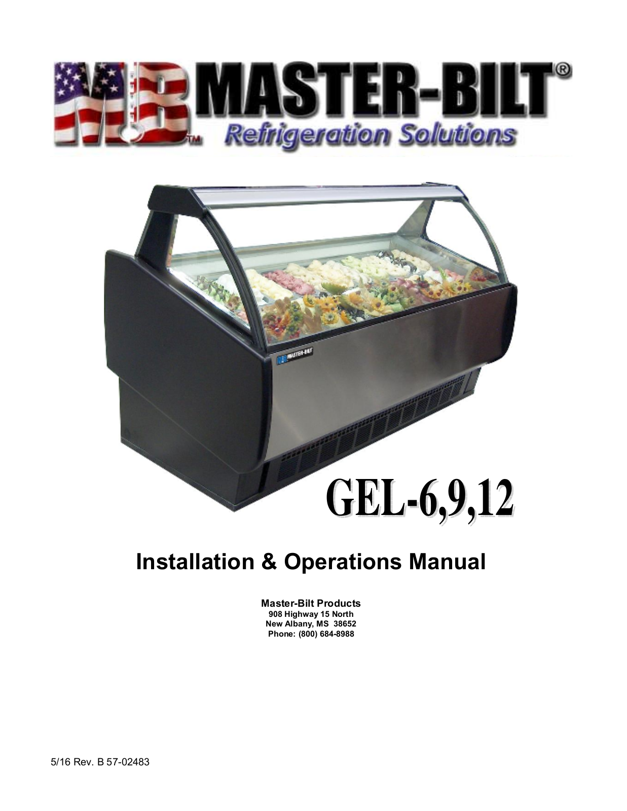 Master-Bilt GEL-12 Installation Manual